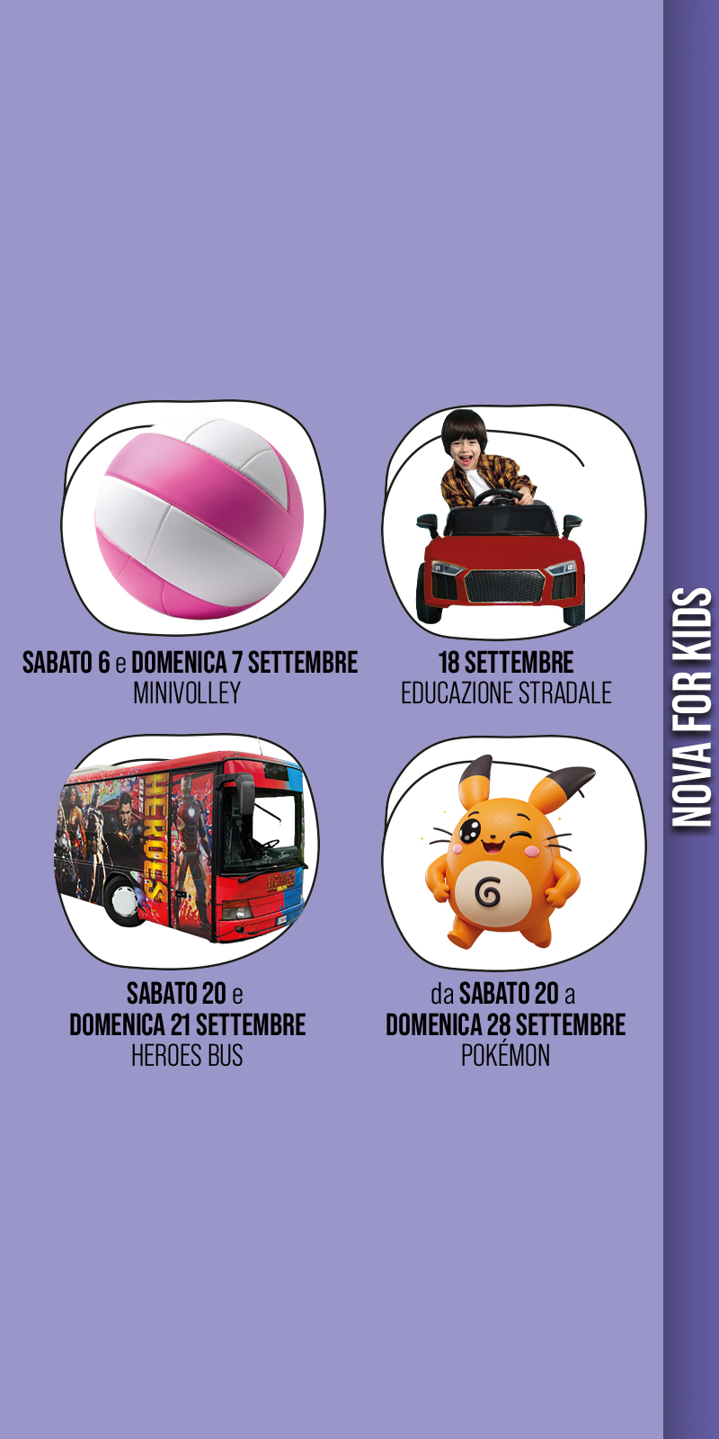 eventi nova for kids